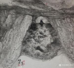 艺术品图片：艺术家王林昌国画作品名称《禅定》价格3900.00 元