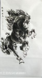 艺术品图片：艺术家15024848081国画作品名称《铁蹄雄风》价格160.00 元
