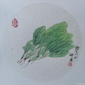 艺术品图片：艺术家何达国画作品名称《《禅意小品.蔬菜》》议价