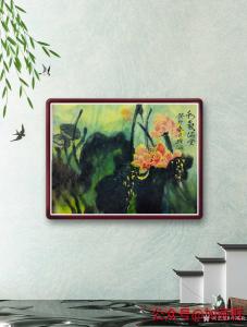 艺术品图片：艺术家雅涵一一主人凤喜国画作品名称《清雅荷香》议价