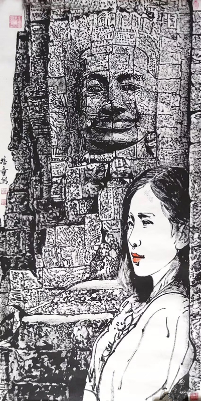 马培童焦墨画写生作品欣赏