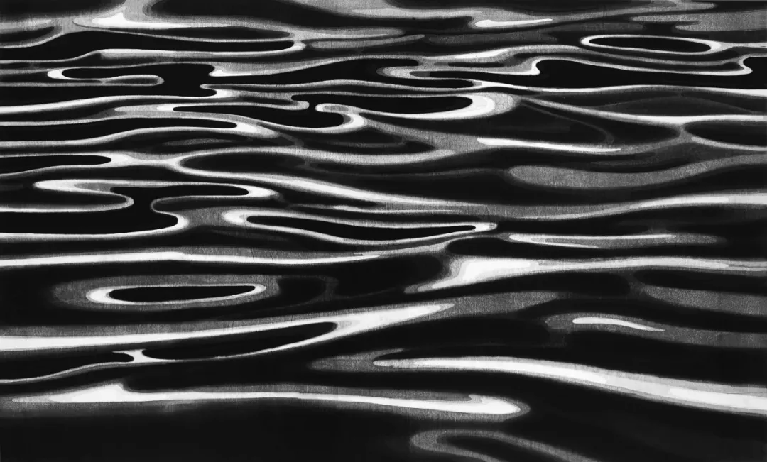 陈琦作品：《水》Water 水印版画 Woodblock Print 180×300cm 2006年 英国V&A博物馆藏