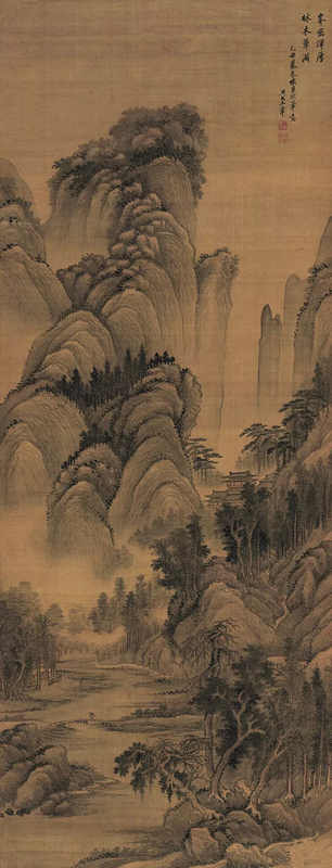清 王翚 仿巨然山水图