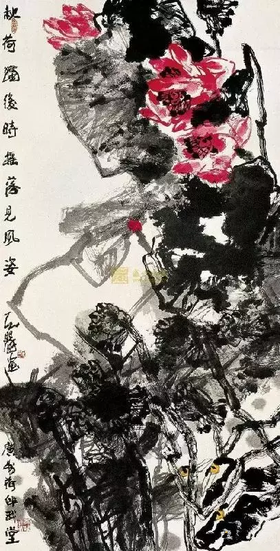 国画大师谢天赐 荷花作品欣赏