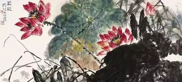 国画大师何水法 荷花作品欣赏
