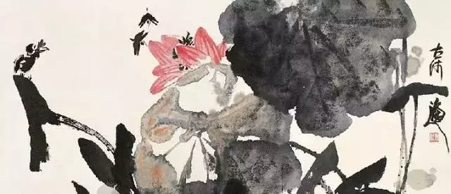 国画大师张立辰 荷花作品欣赏