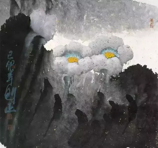 国画大师李魁正 荷花作品欣赏