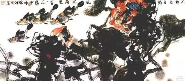 国画大师谢天赐 荷花作品欣赏