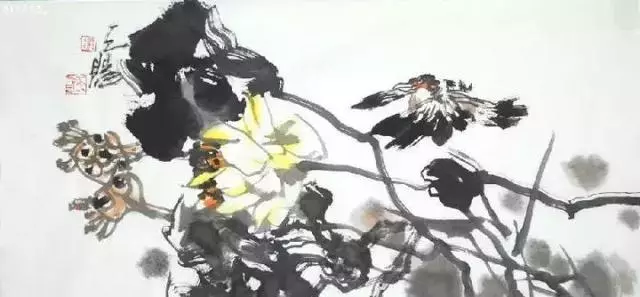 国画大师谢天赐 荷花作品欣赏