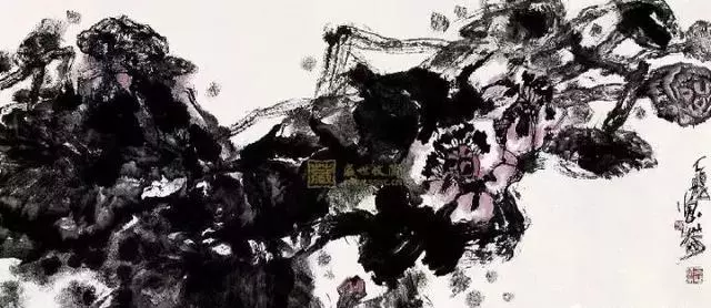 国画大师谢天赐 荷花作品欣赏