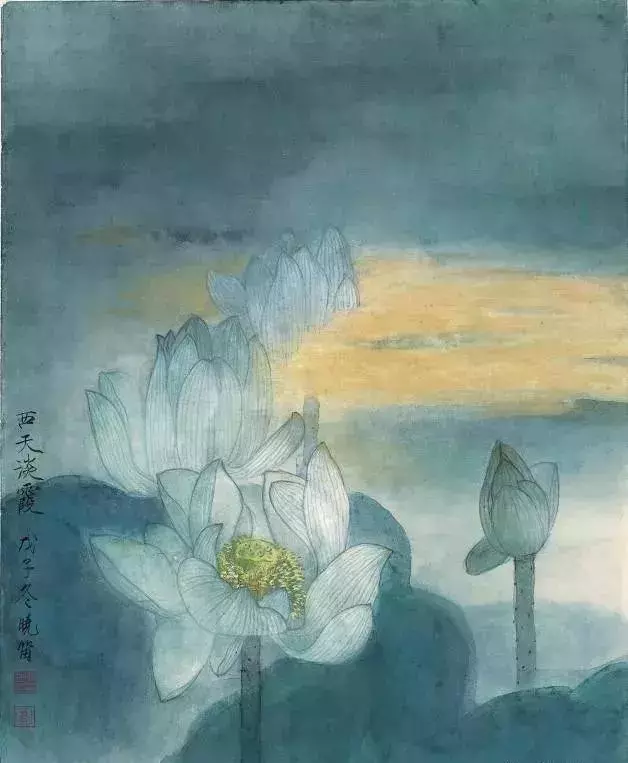 国画大师韩莉 荷花作品欣赏
