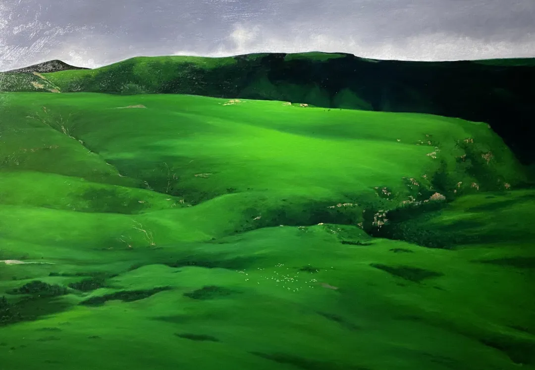 杨建油画作品《原野》