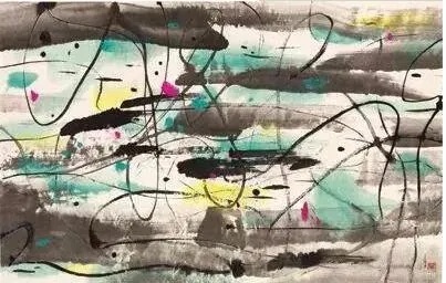 吴冠中《幻影》