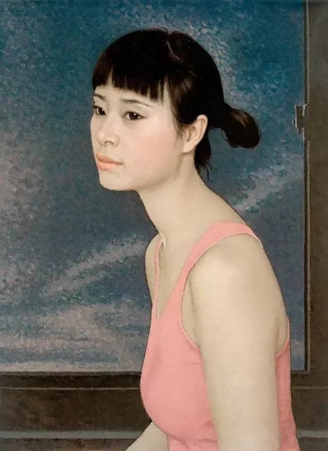 靳尚谊油画作品《肖像》