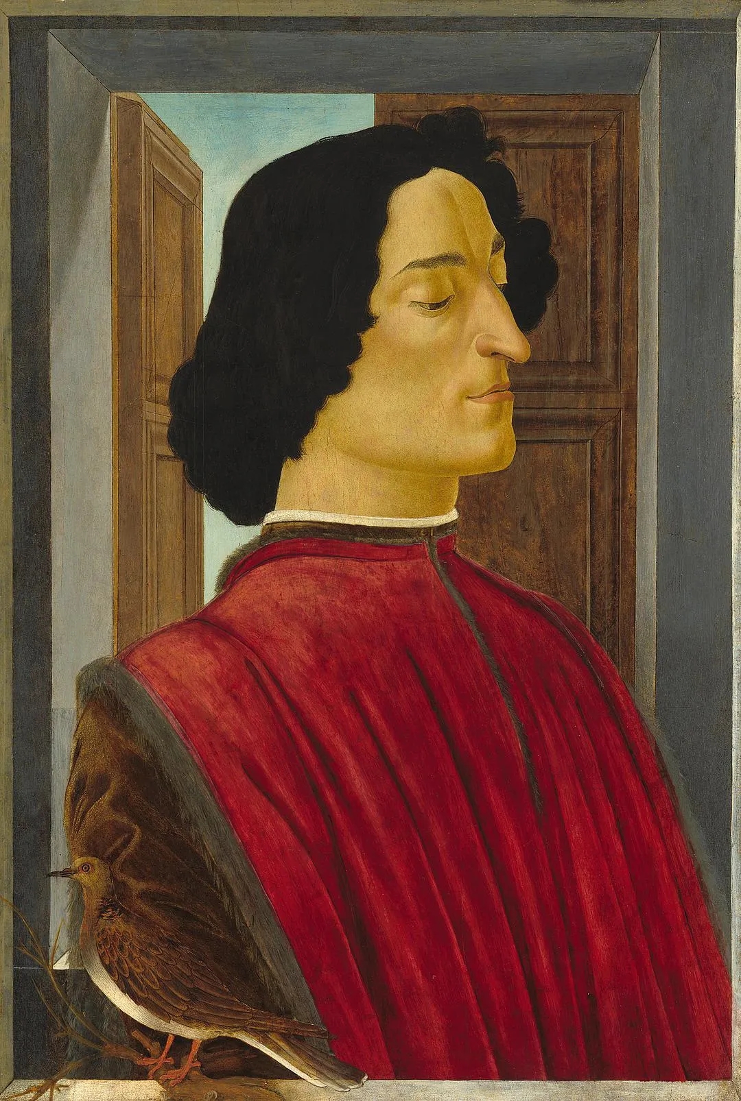 波提切利油画作品《朱利亚诺·德·美第奇肖像》 