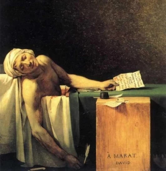 世界经典油画-雅克路易《大卫马拉之死》