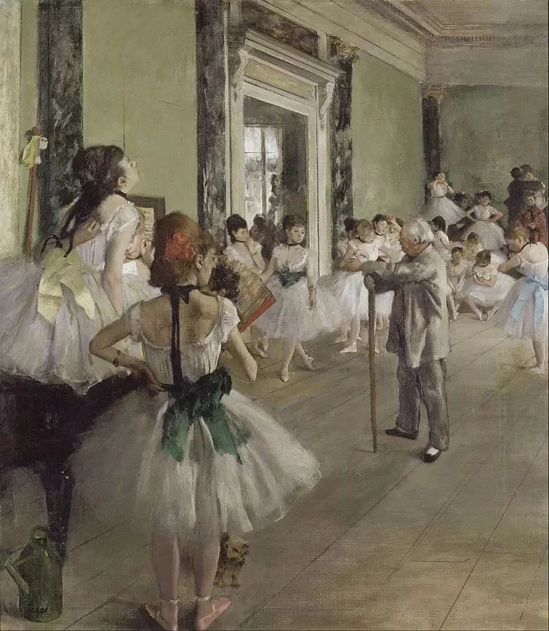 世界经典油画-埃德加• 德加《舞蹈教室》The Ballet Class