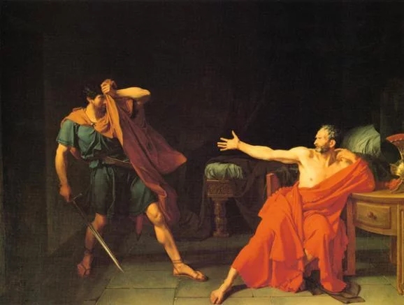 世界经典油画-让热尔曼德鲁埃《被囚禁的马里尤斯》