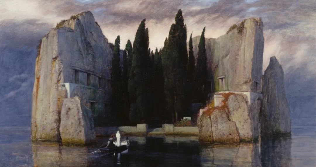 世界经典油画-勃克林《死岛》