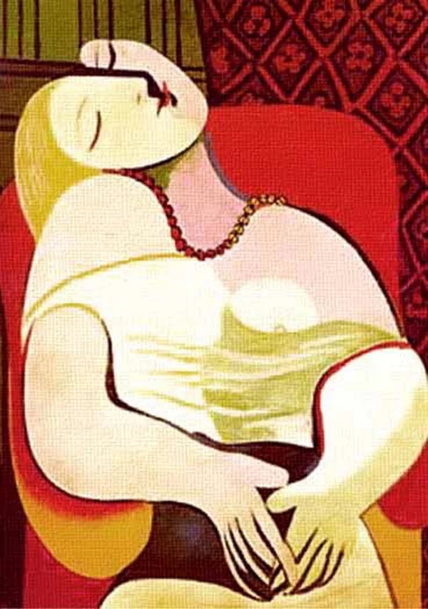 世界经典油画-毕加索《梦》