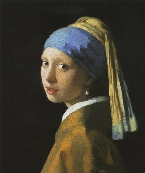 世界经典油画-约翰内斯维米尔《戴珍珠耳环的少女》