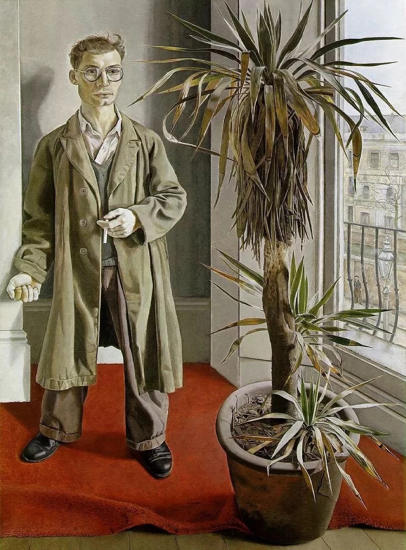 世界经典油画-卢西安• 弗洛伊德《帕丁顿室内》Interior at PaddingtonLucian Freud1951