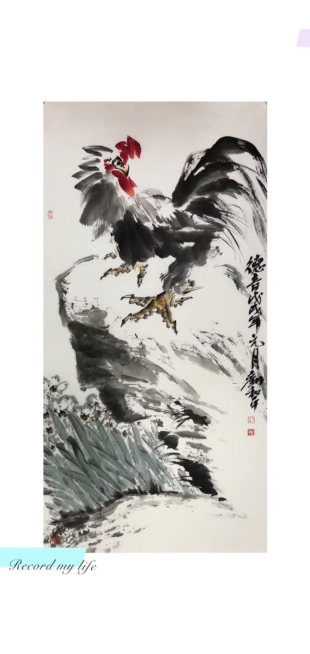 国画动物《振羽》《雄风》《吉祥》《大吉》,刘和平作品