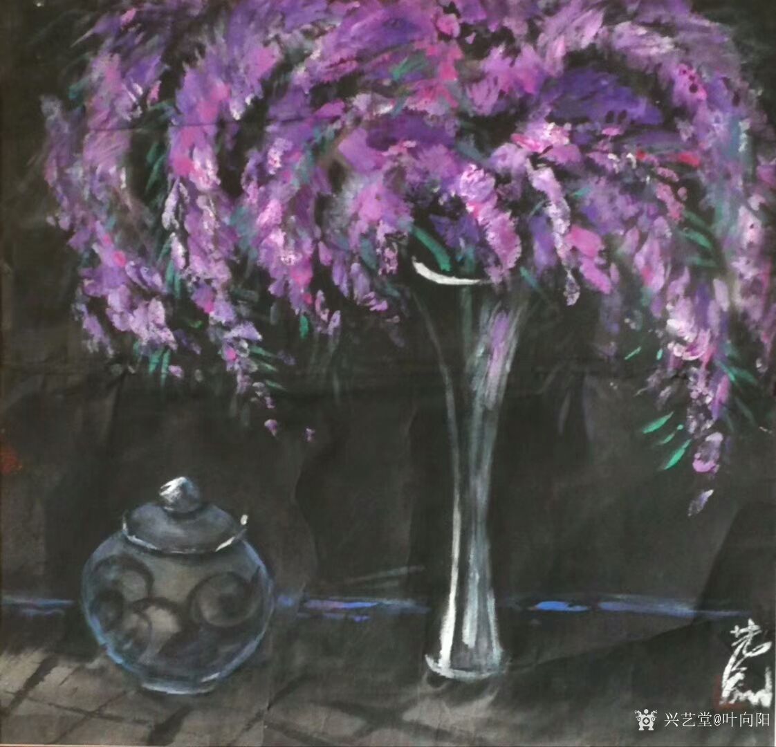 叶向阳收藏:翰墨颂中华:《室雅花香满园春》。这是我的好朋友王总收藏多年的_兴艺堂