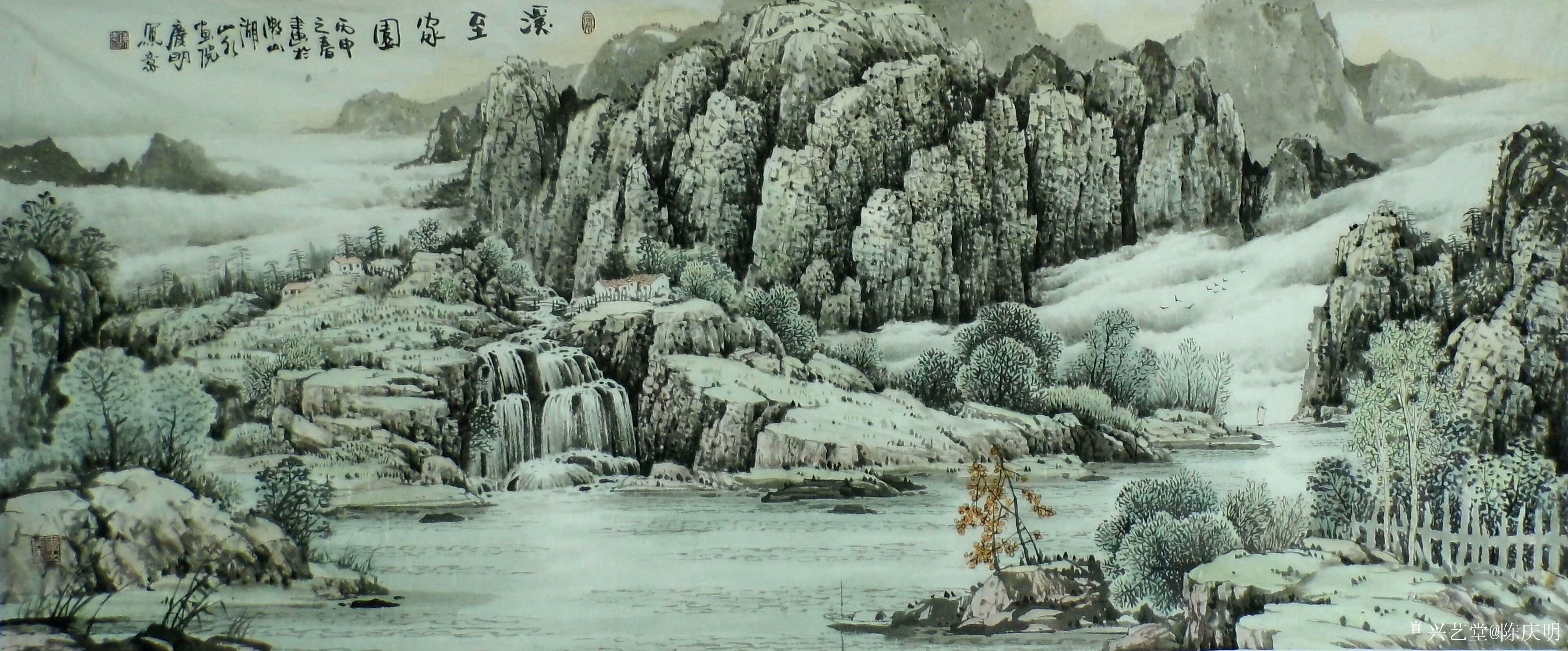 陈庆明日记-陈庆明国画山水作品欣赏(高清版),微山湖写生系列作品