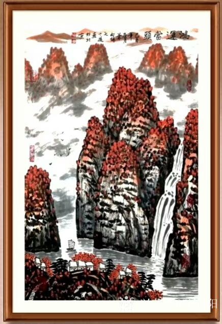 叶向阳日记:翰墨颂中华:《鸿运当头》国画山水画新作品，乙亥年春月叶向阳七_兴艺堂