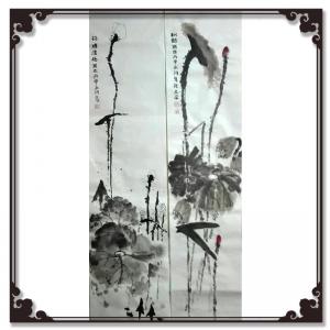艺术品图片：艺术家暴永和国画作品名称《【荷塘】作者暴永和》价格720.00 元