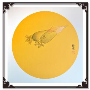 袁树茂作品《【黄绢软卡】作者袁树茂》价格1920.00元