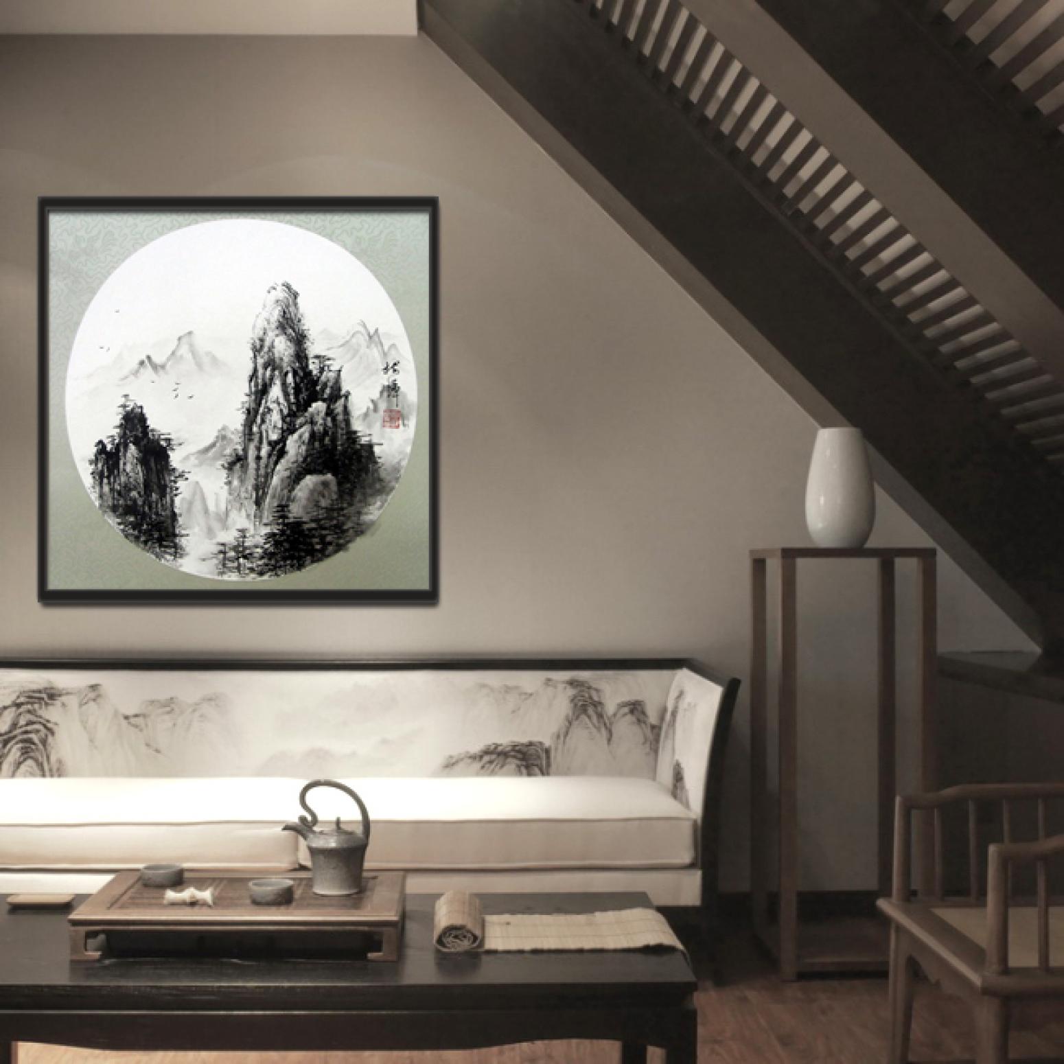 罗树辉国画作品《【扇面之三】作者罗树辉》【图3】