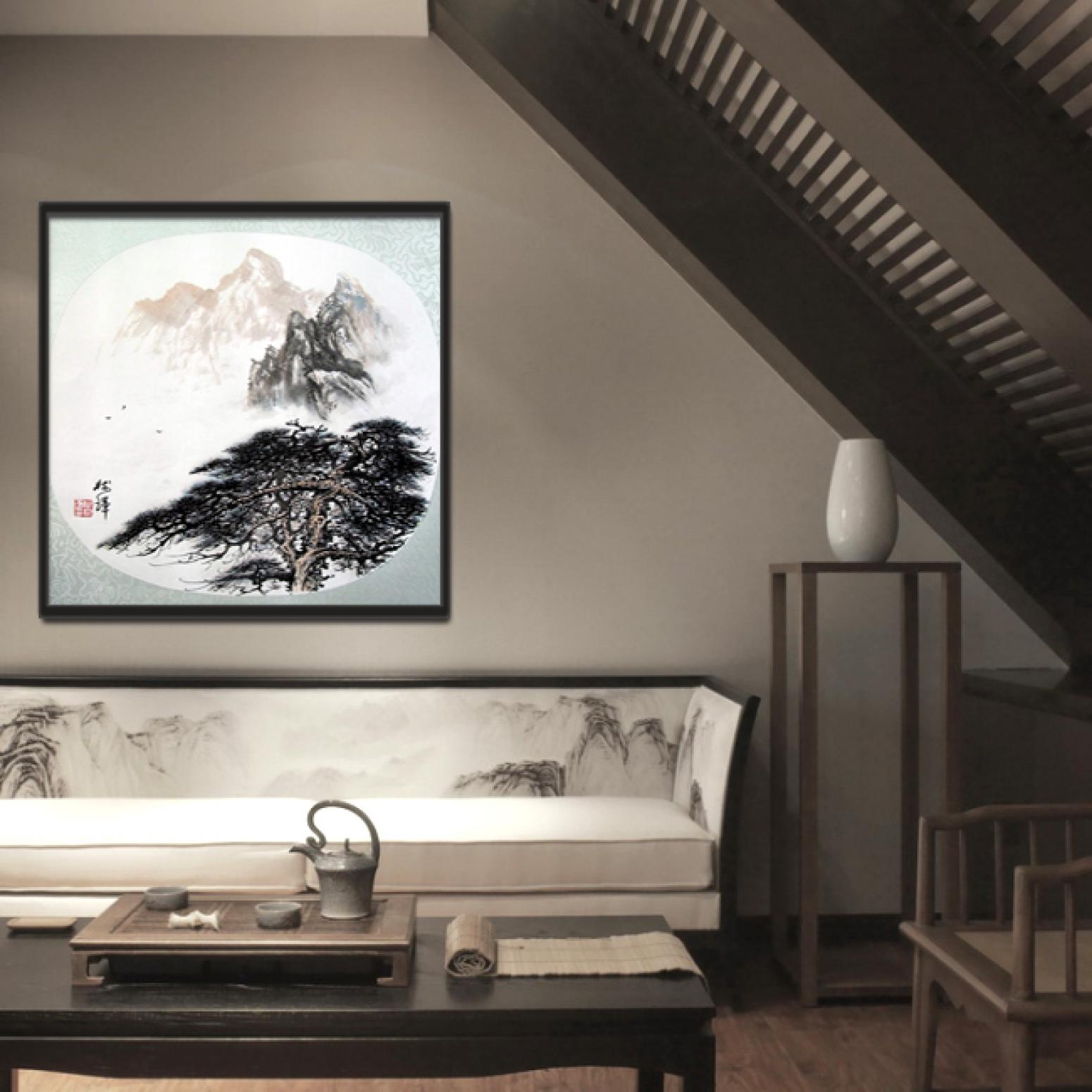 罗树辉国画作品《【扇面之二】作者罗树辉》【图3】