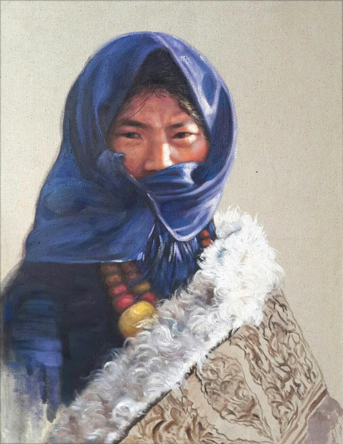 王集林油画作品《【民族魂系列二】作者王集林》【图0】