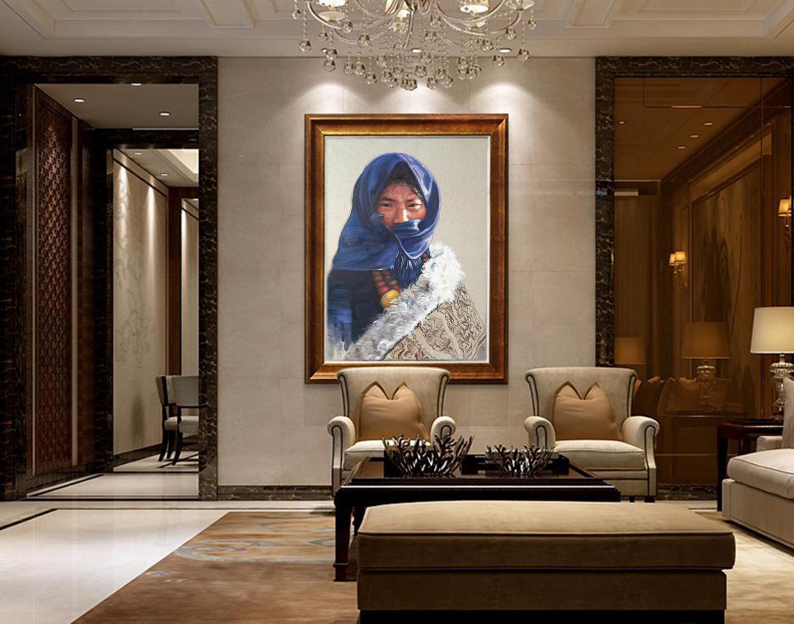 王集林油画作品《【民族魂系列二】作者王集林》【图1】