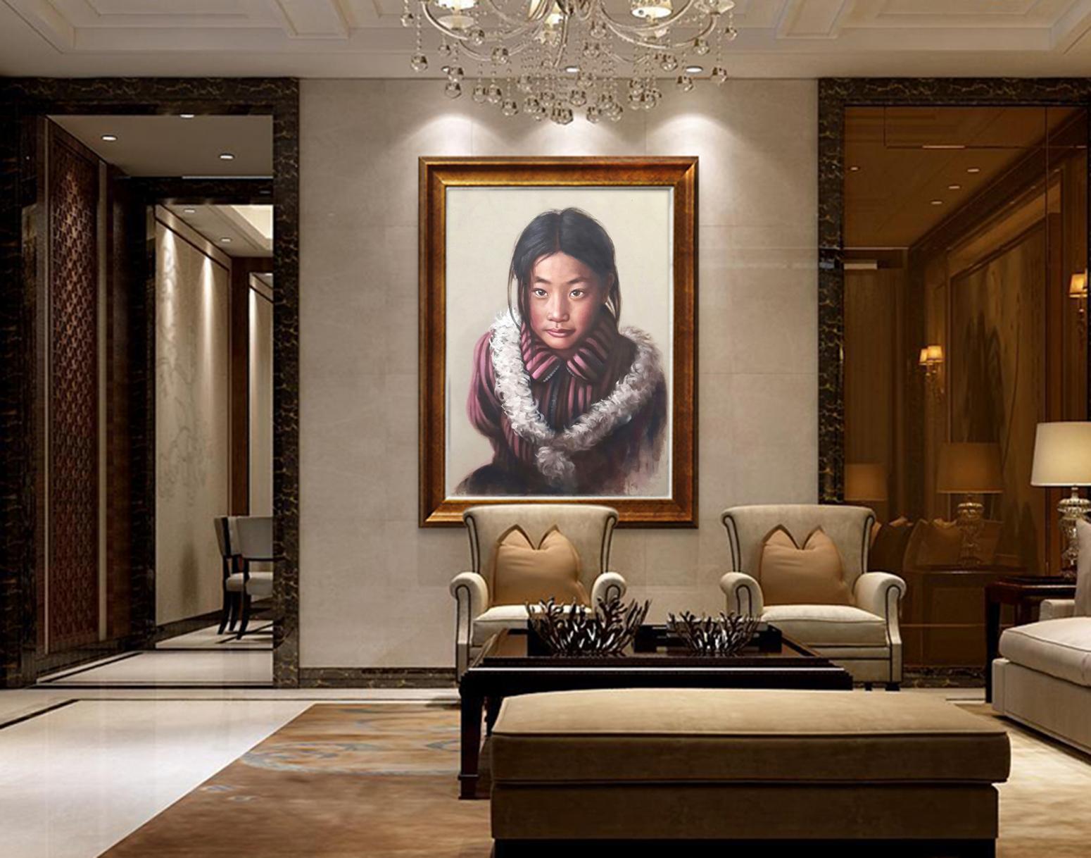 王集林油画作品《【民族魂系列一】作者王集林》【图1】