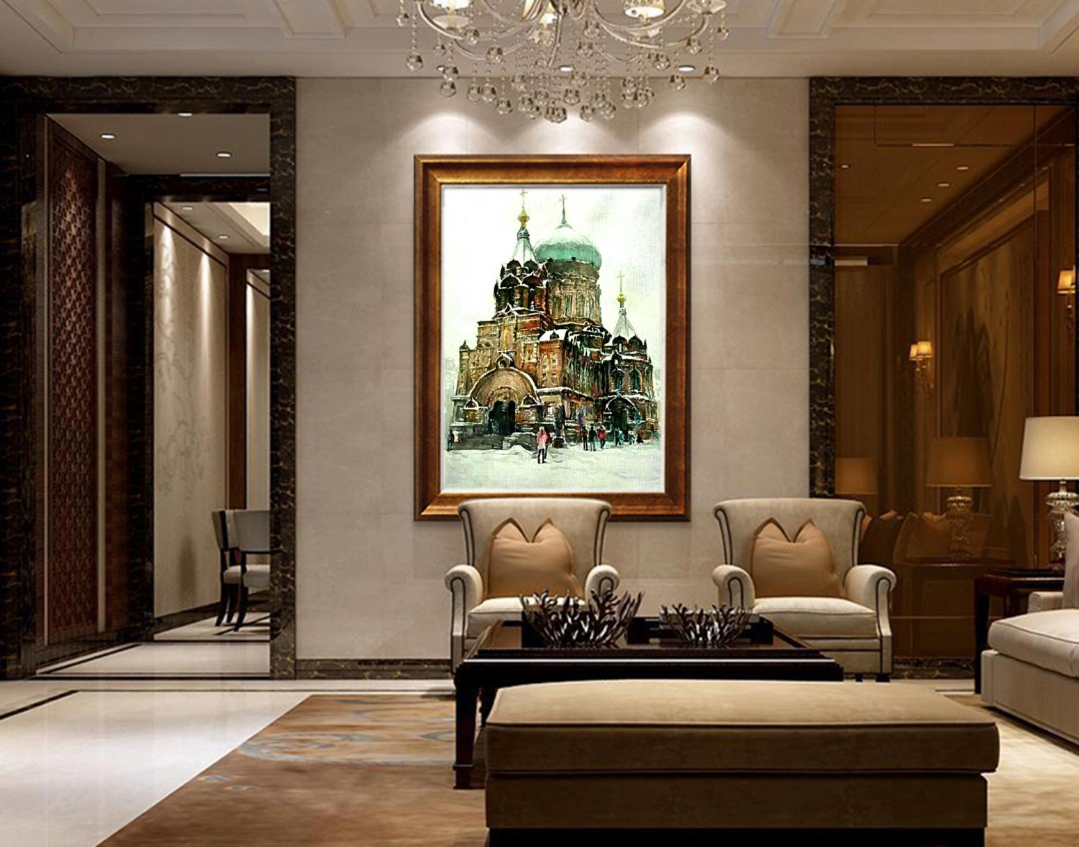 王积强油画作品《【索菲亚大教堂】作者王积强》【图2】