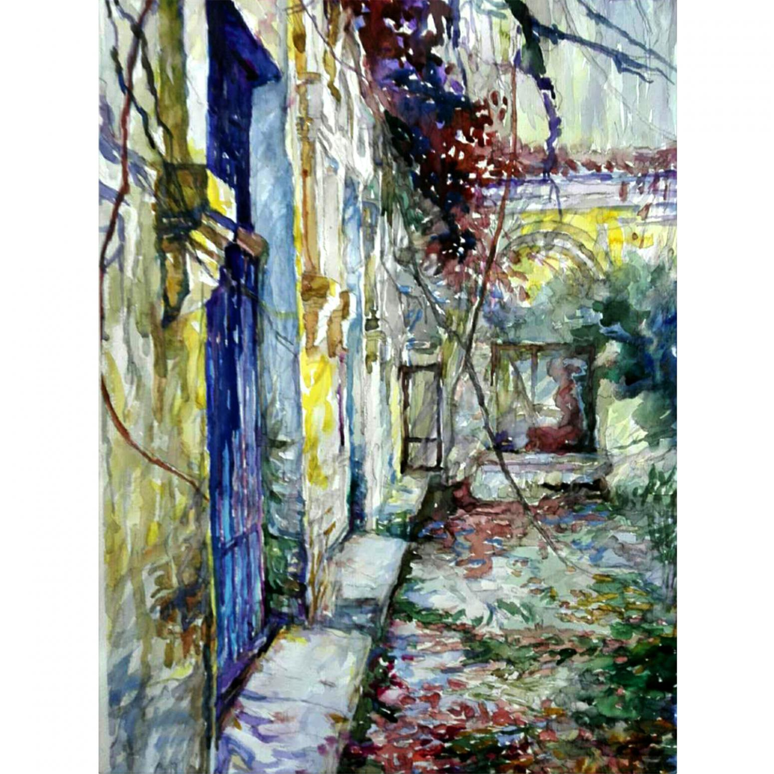 王积强油画作品《【秋忆】作者王积强》