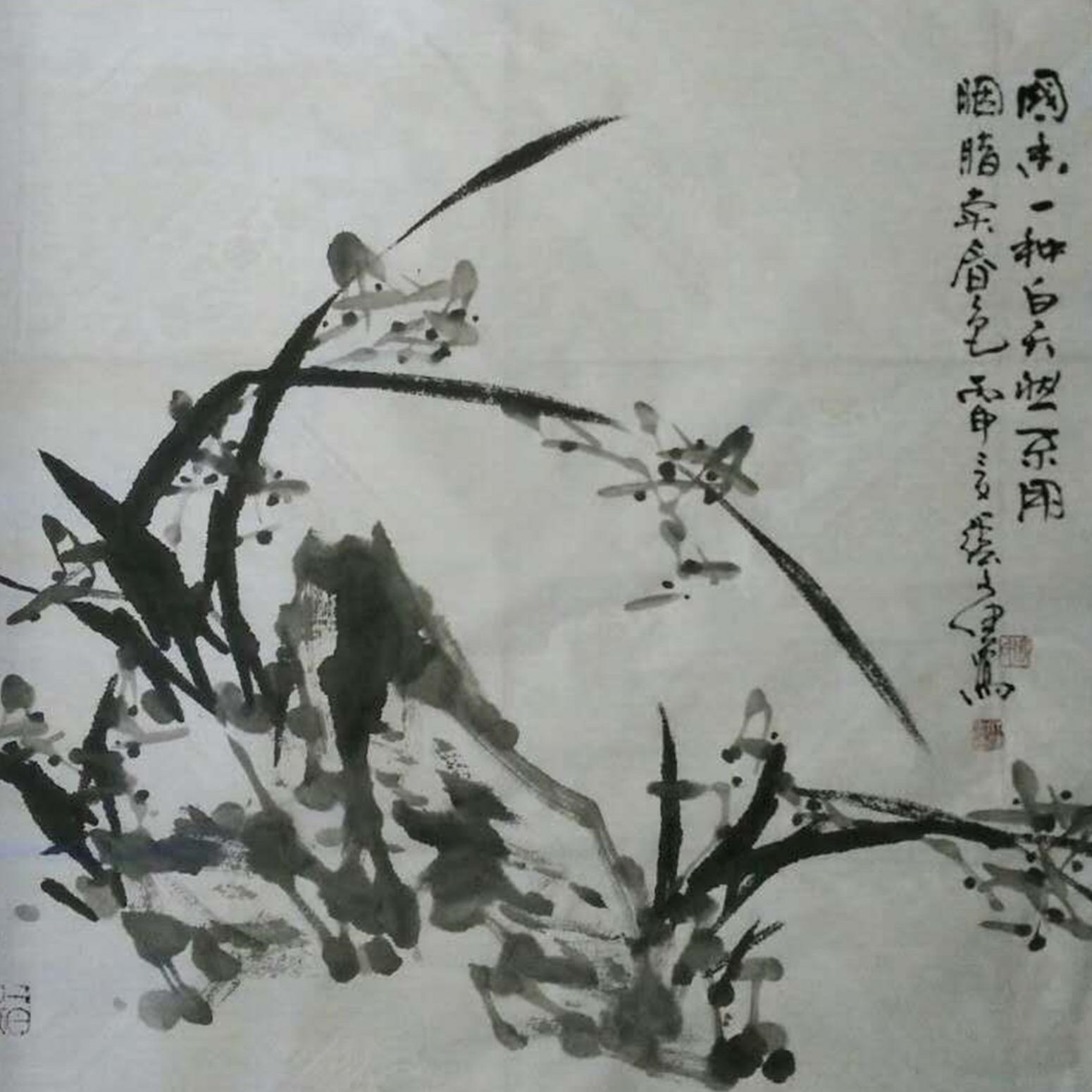 张文健国画作品《【水墨简笔系列六】作者张文健》【图0】