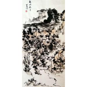 艺术品图片：艺术家周现宏国画作品名称《【山环水绿】作者周现宏》价格480.00 元