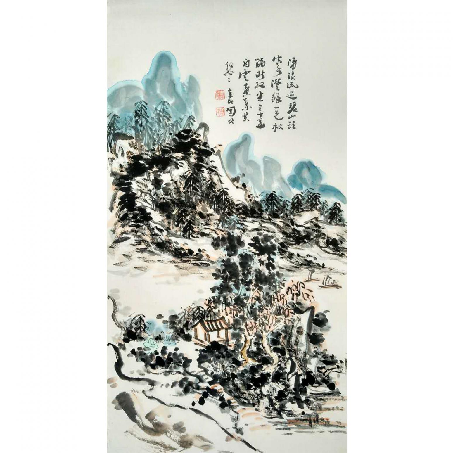 周现宏国画作品《【海角一边】作者周现宏》