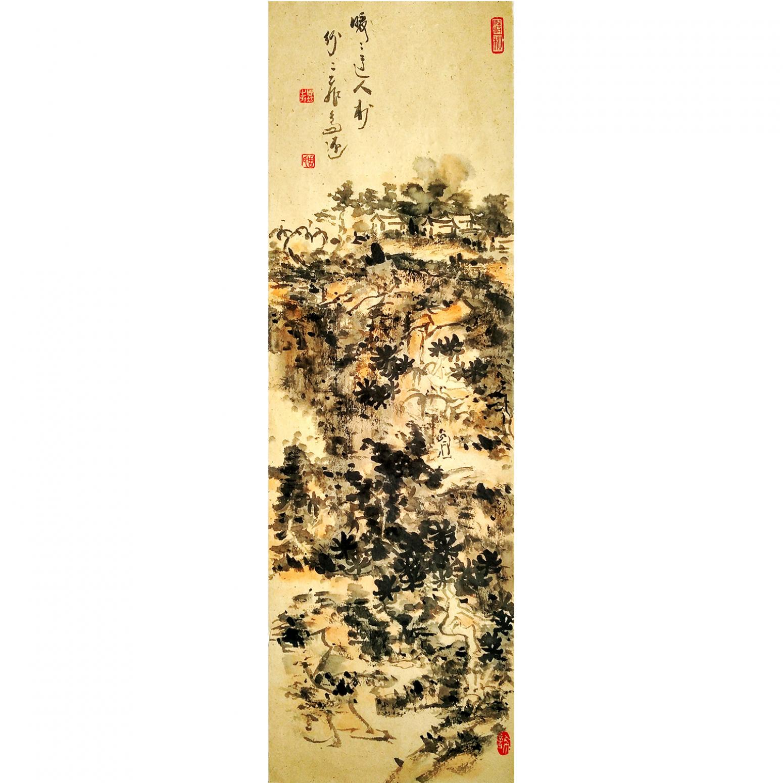 周现宏国画作品《【仿古小条幅】作者周现宏》