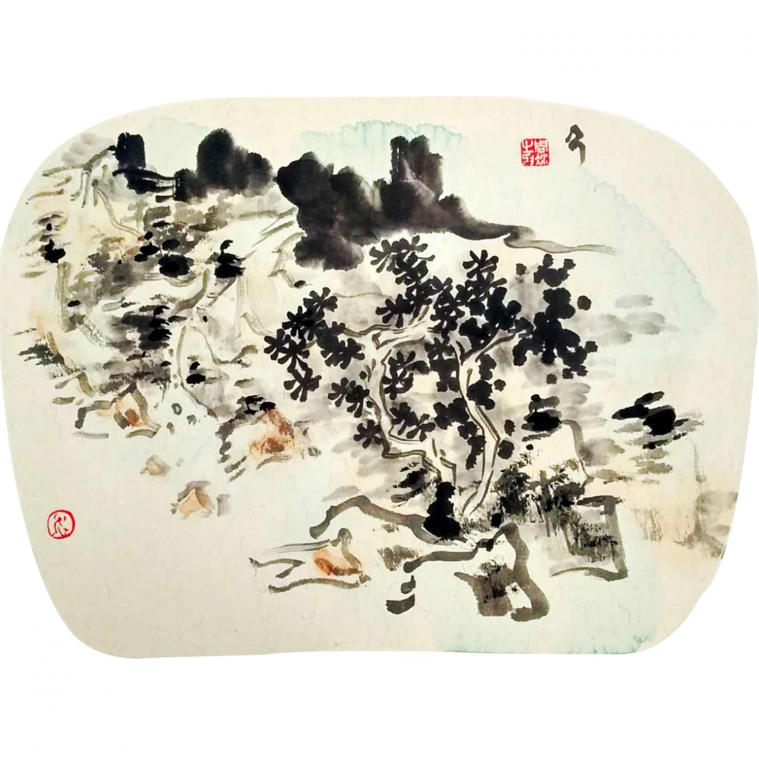 周现宏国画作品《【无名 软卡纸】作者周现宏》