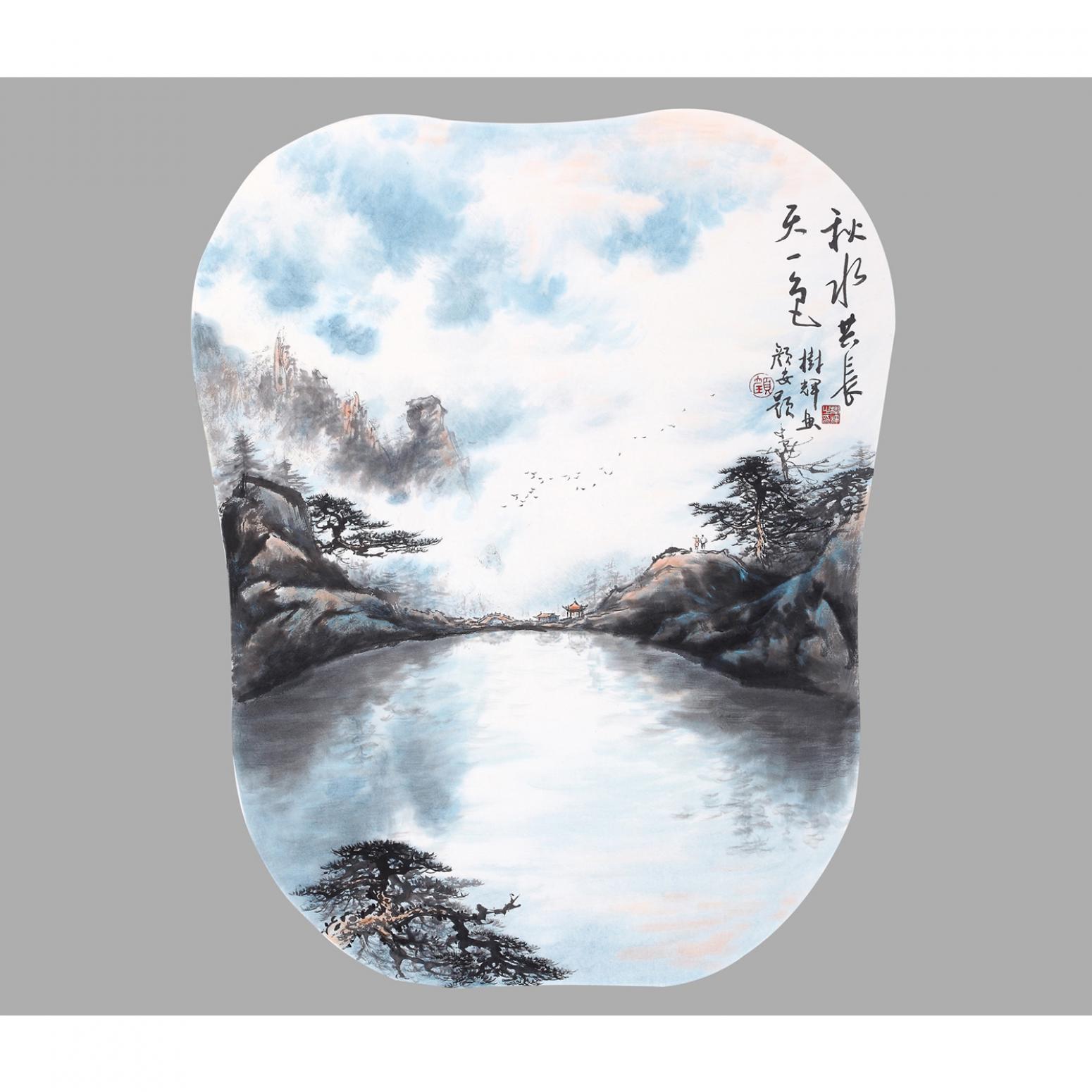 罗树辉国画作品《【扇面之六】作者罗树辉》