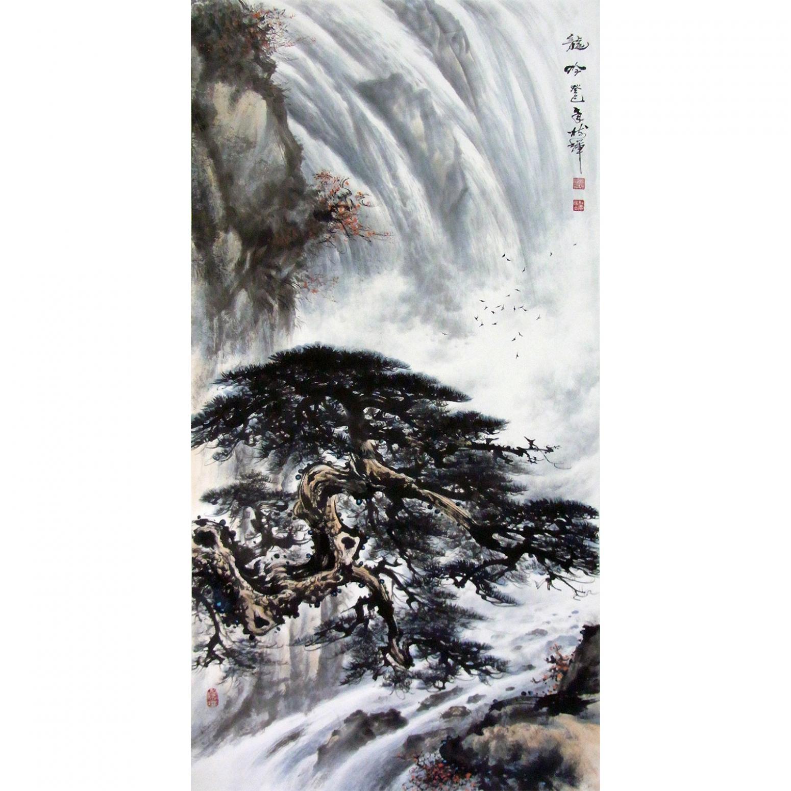 罗树辉国画作品《【龙吟】作者罗树辉》