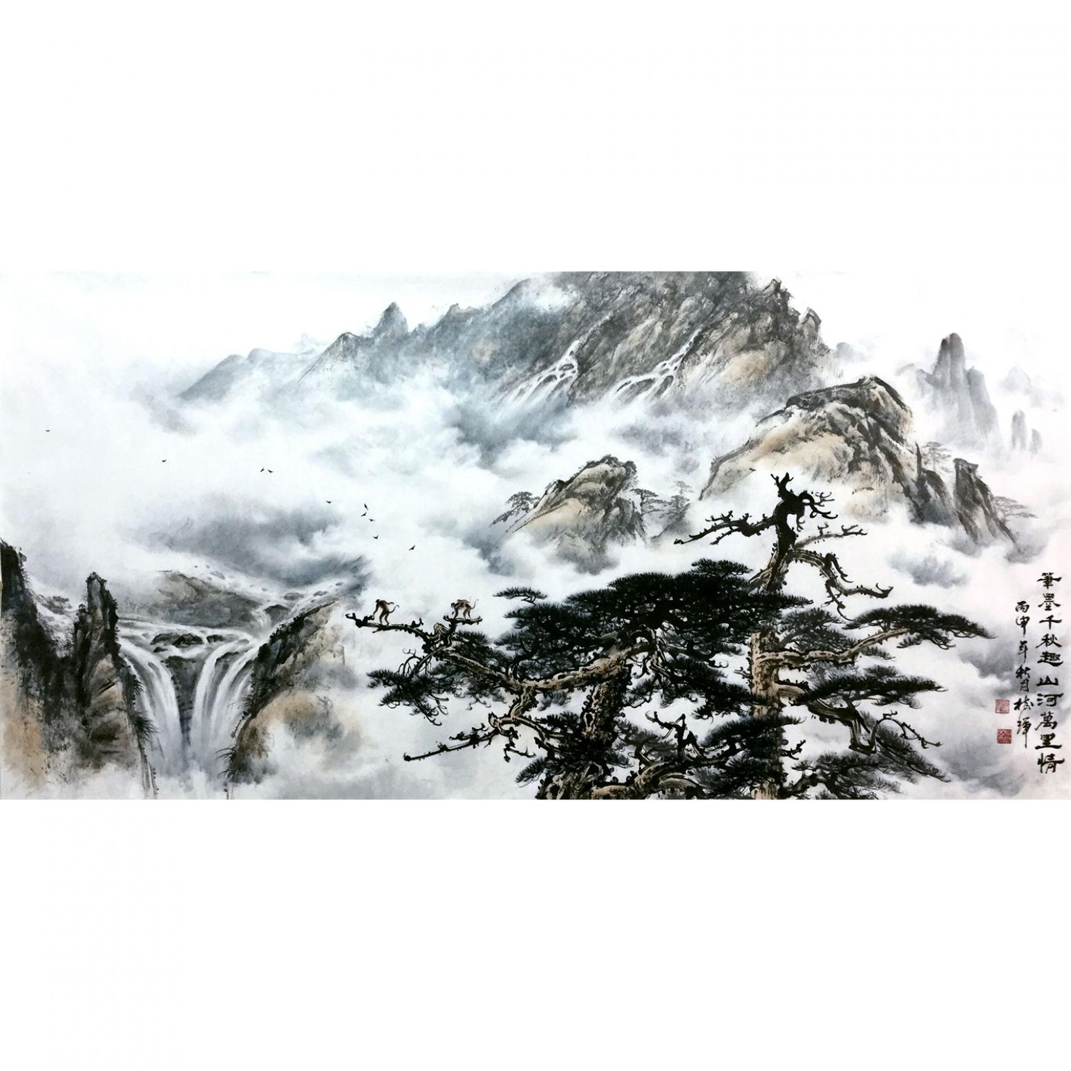 罗树辉国画作品《【笔墨千秋趣】作者罗树辉》