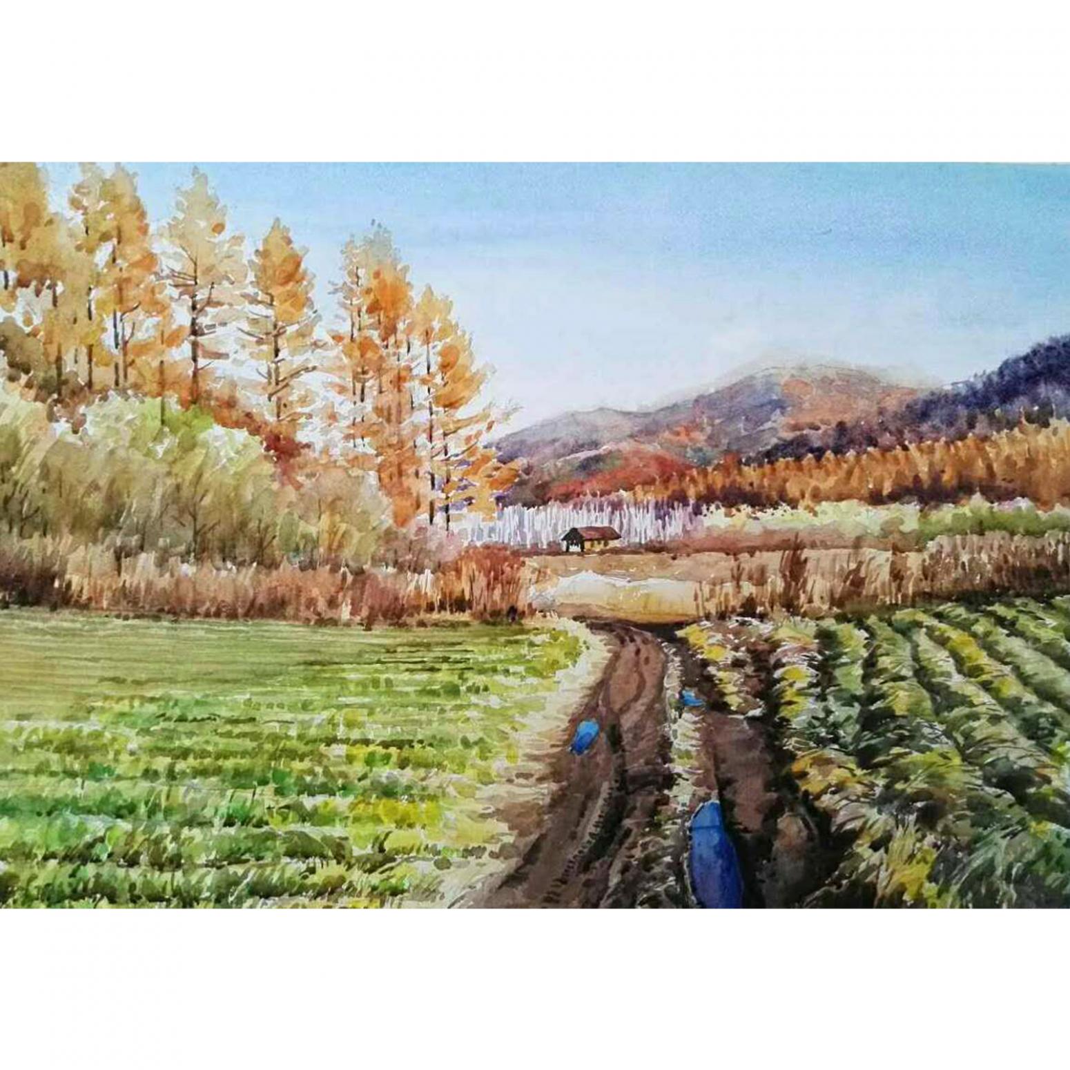 时继伟油画作品《【秋韵】作者时继伟》