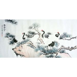 李牧国画作品《【松鹤延年02】作者李牧》价格720.00元