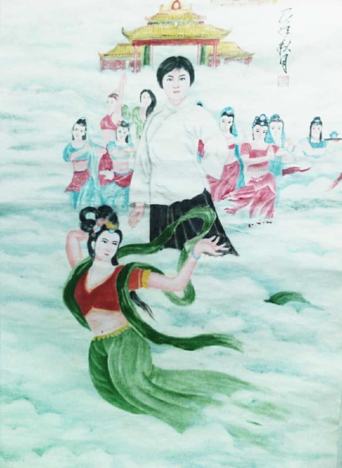 顾顺强国画作品《【秋月】作者顾顺强》【图0】